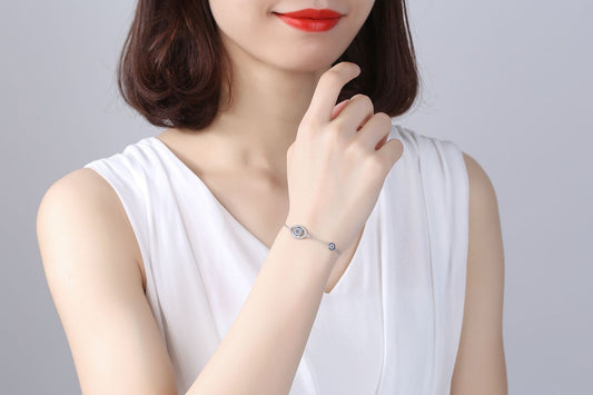 Sterling Silver Demon Eye Bracelet Sterling Silver Demon Eye Bracelet