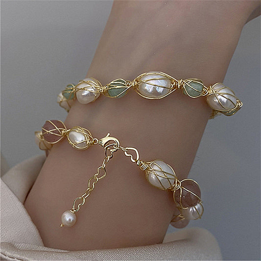 Fashion Simple Natural Freshwater Pearl Bracelet