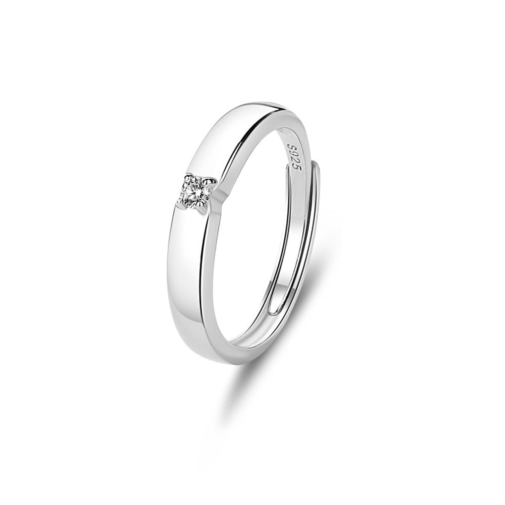 Original Design High Sense S925 Silver Couple Ring
