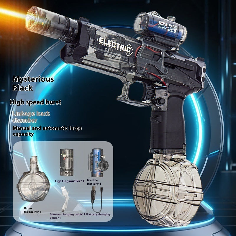 Fire Rat Electric Water Pistol Cool Light Cool Light Full Automatic Water Spray Gun Summer Toy Sports Entertainment Children Gifts AC223