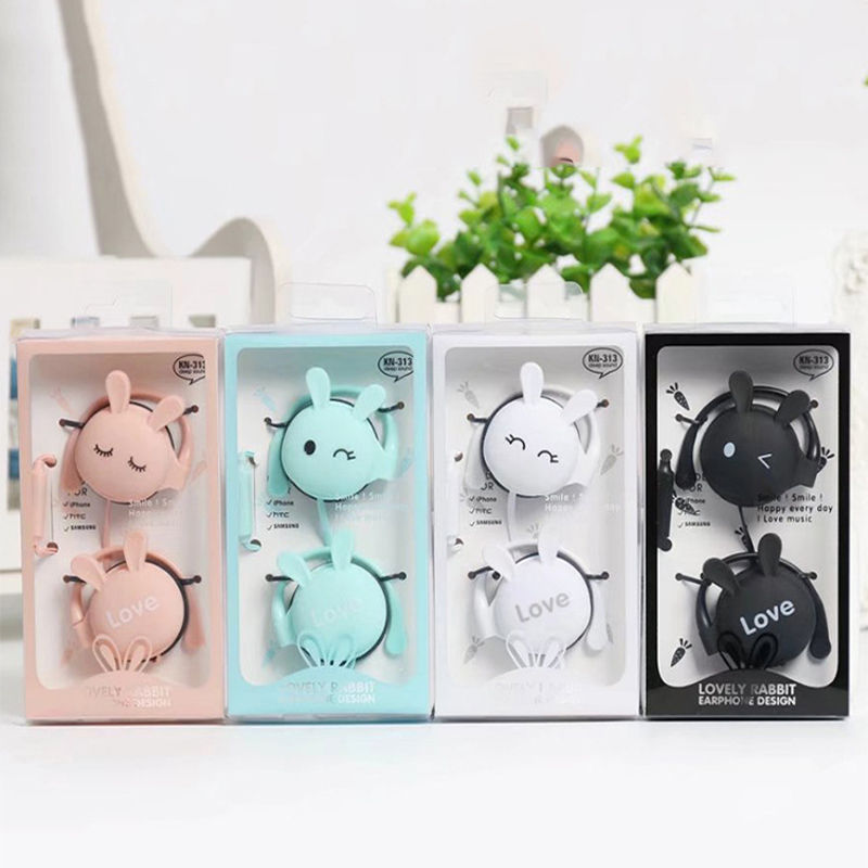 Cartoon hanging sport ear headphones