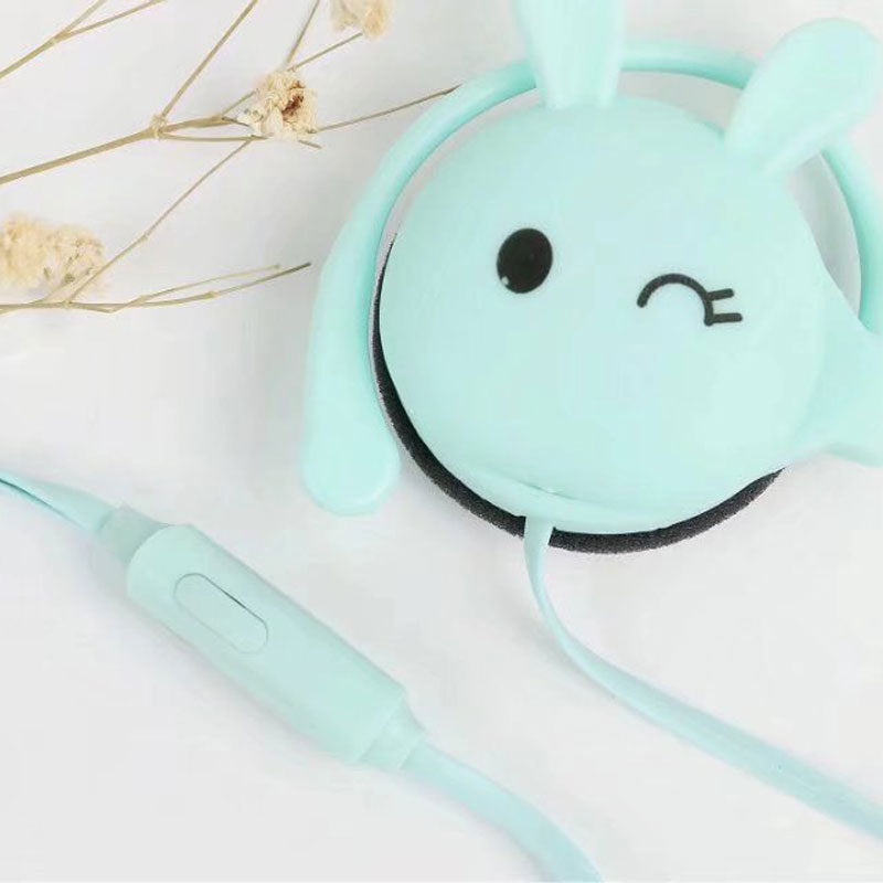 Cartoon hanging sport ear headphones