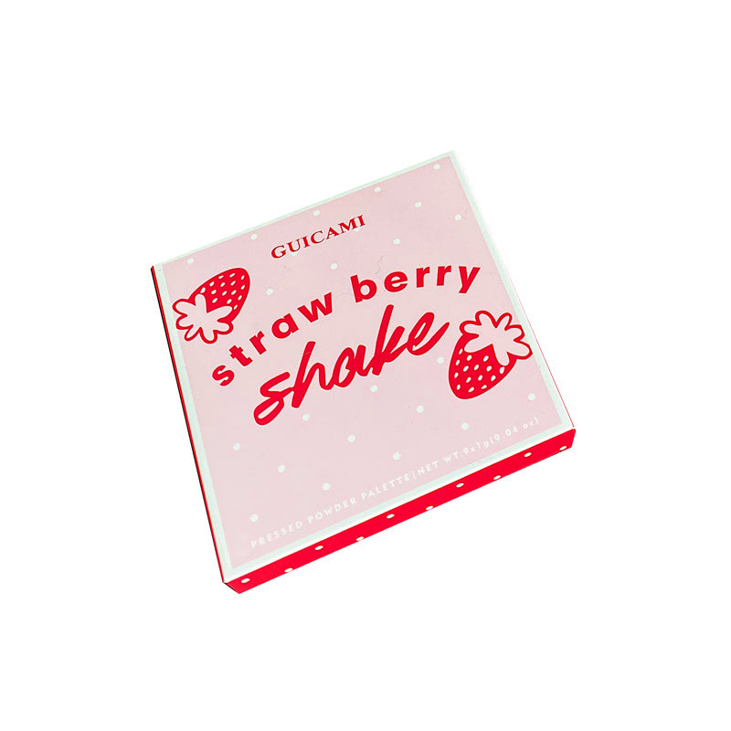 Nine-Color Fruit Eyeshadow Tray Peach Strawberry Orange Soda Honey Tray Pearl Sequins Daily Wild Net Red