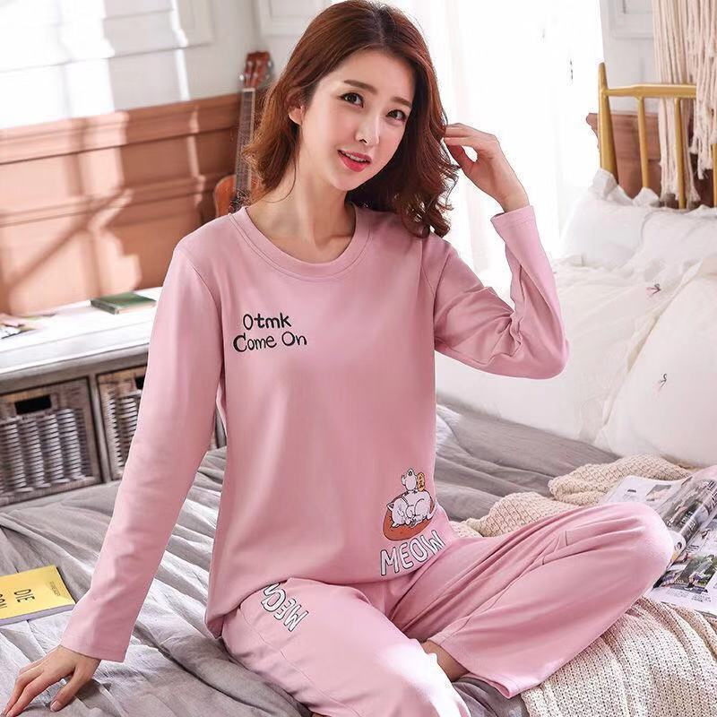 Spring And Autumn Pajamas Women''S Long Sleeve Pure Cotton Leisure Home Clothes