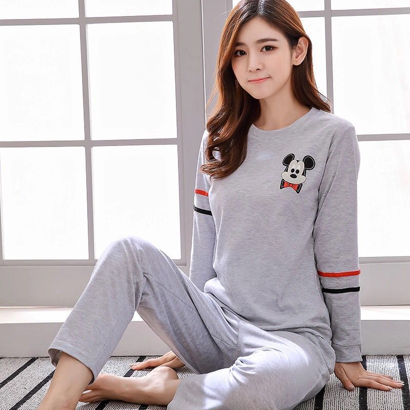 Spring And Autumn Pajamas Women''S Long Sleeve Pure Cotton Leisure Home Clothes