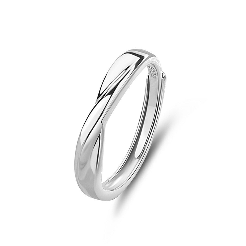 Original Design High Sense S925 Silver Couple Ring