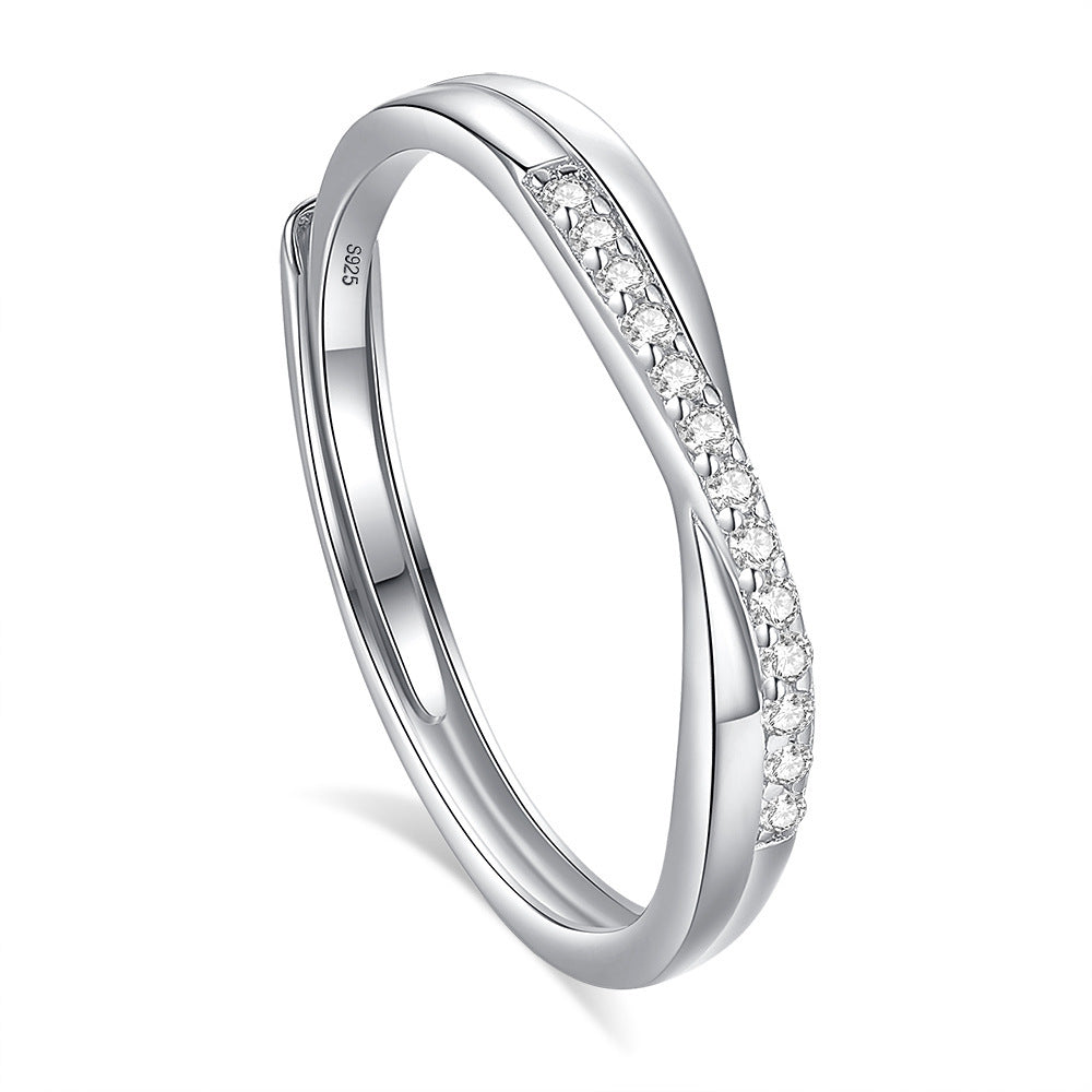 Original Design High Sense S925 Silver Couple Ring