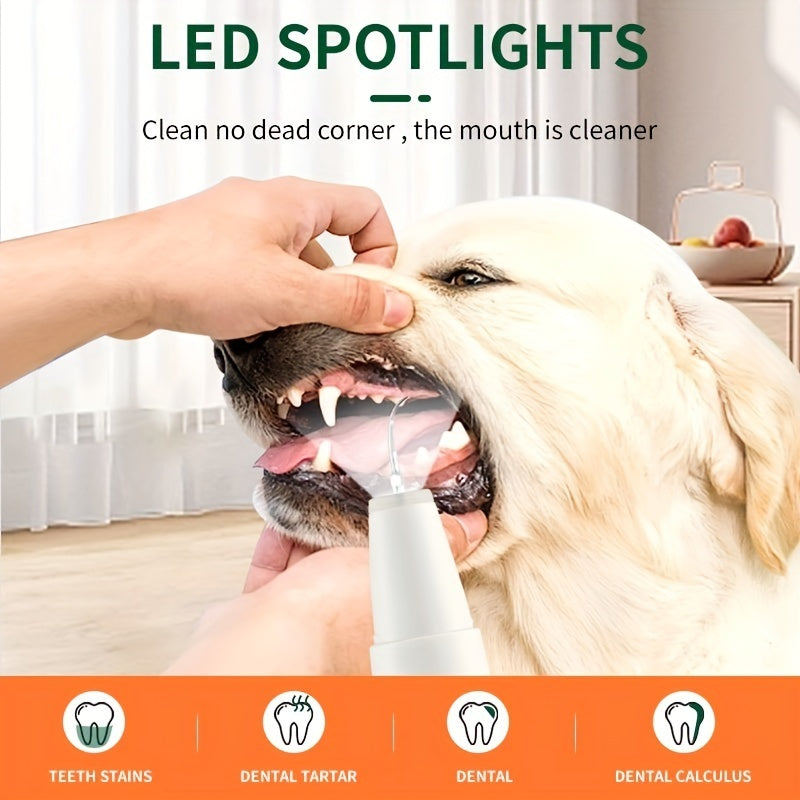 Ultrasonic Pet Teeth Cleaning And Cleaning Device