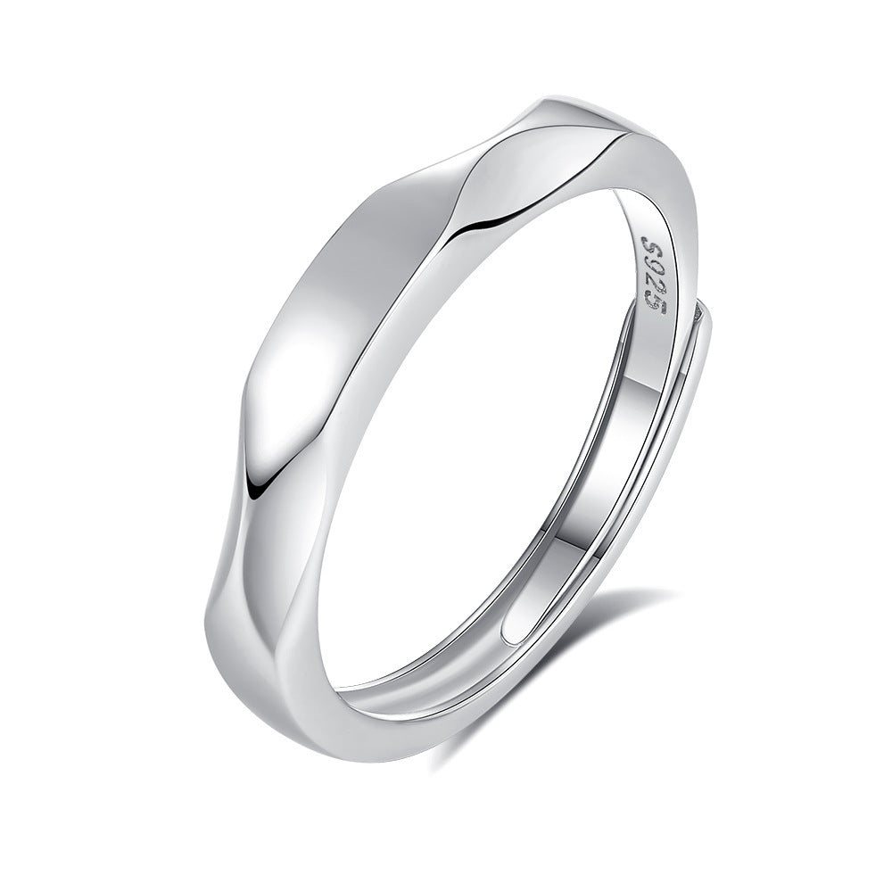 Original Design High Sense S925 Silver Couple Ring