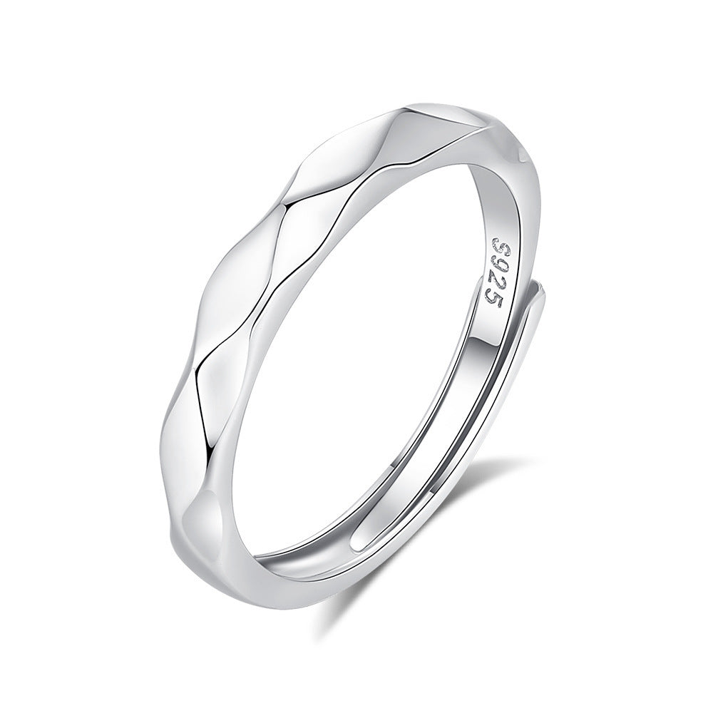 Original Design High Sense S925 Silver Couple Ring