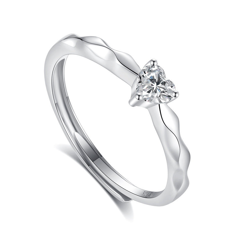 Original Design High Sense S925 Silver Couple Ring