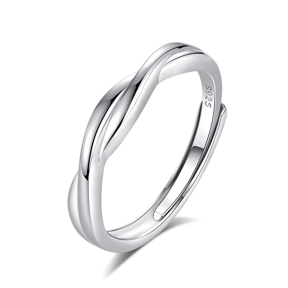Original Design High Sense S925 Silver Couple Ring
