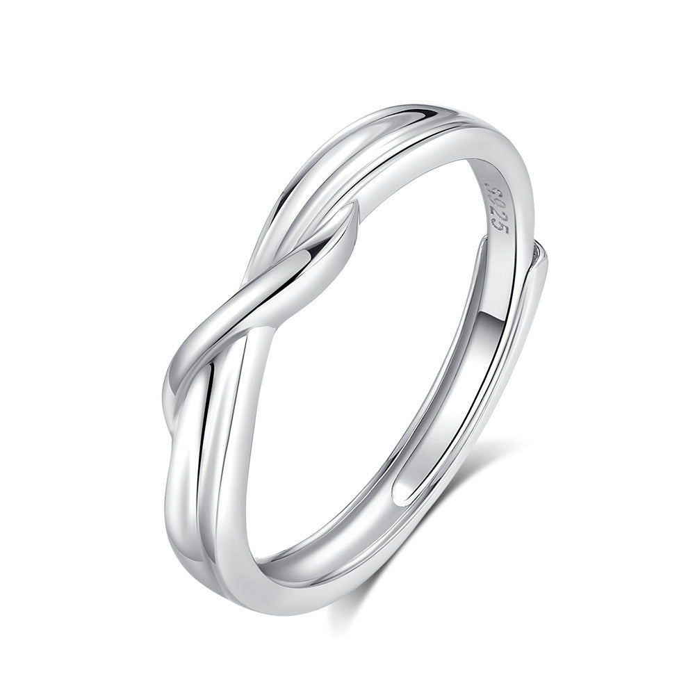 Original Design High Sense S925 Silver Couple Ring