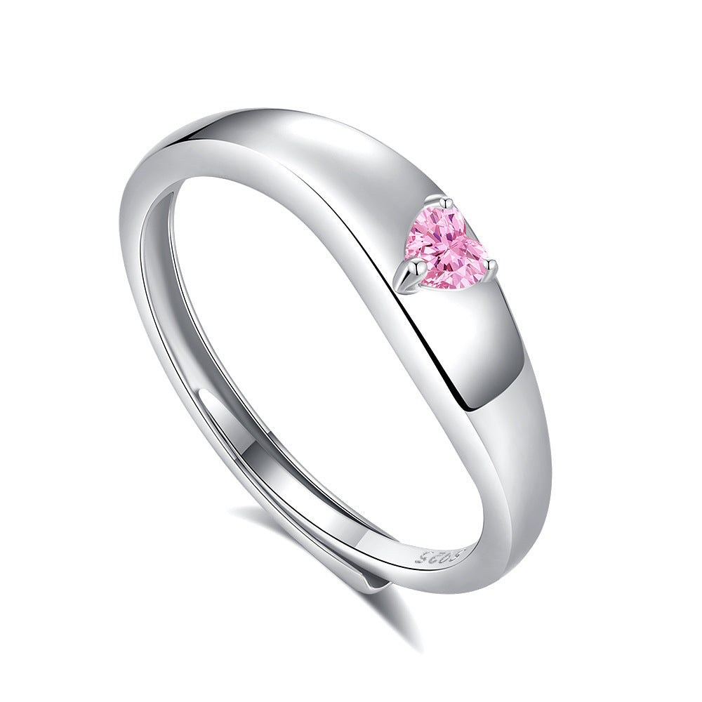 Original Design High Sense S925 Silver Couple Ring
