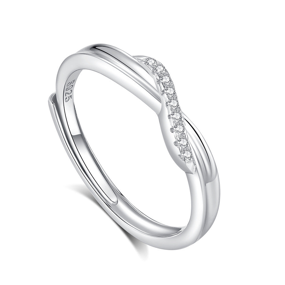 Original Design High Sense S925 Silver Couple Ring