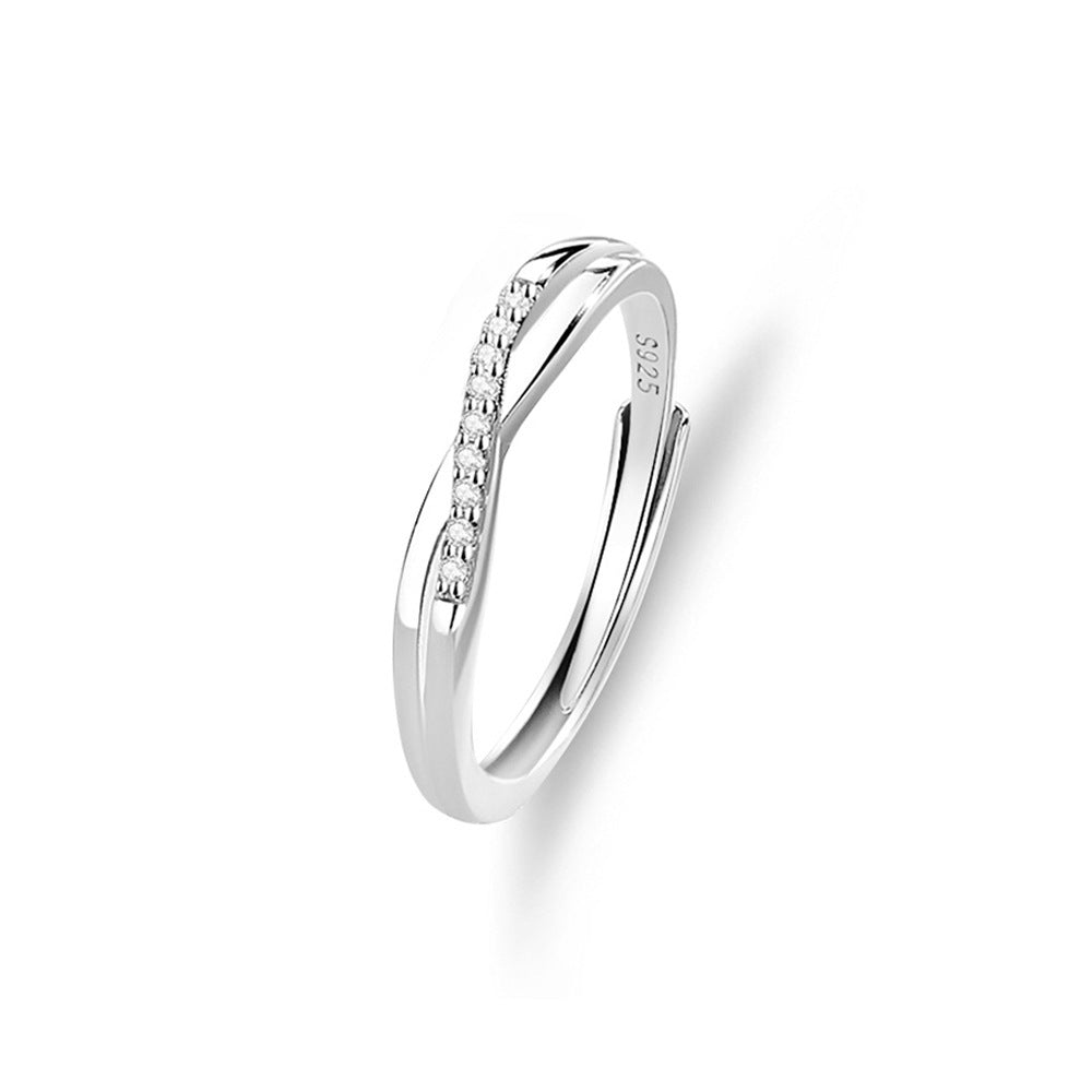 Original Design High Sense S925 Silver Couple Ring