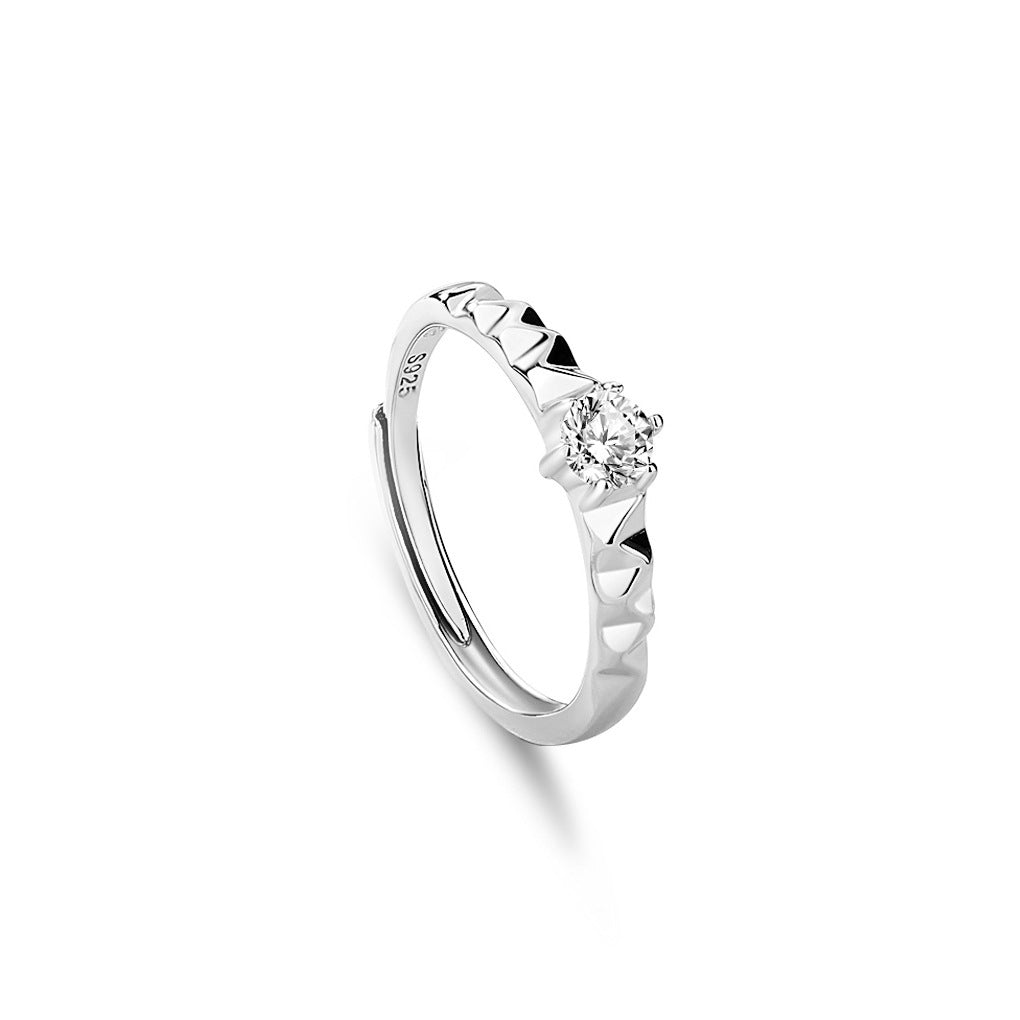 Original Design High Sense S925 Silver Couple Ring