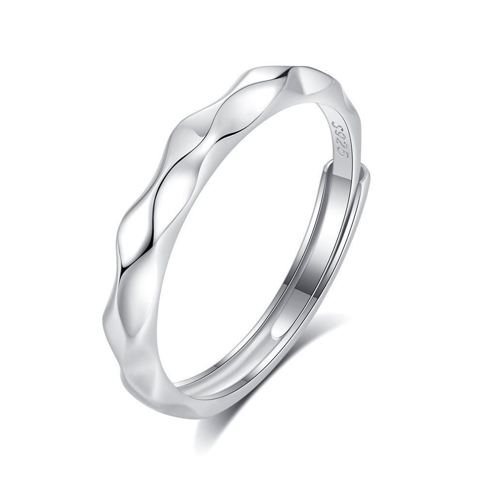 Original Design High Sense S925 Silver Couple Ring