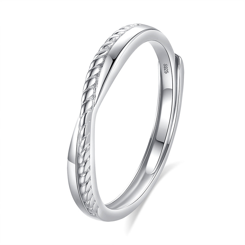 Original Design High Sense S925 Silver Couple Ring