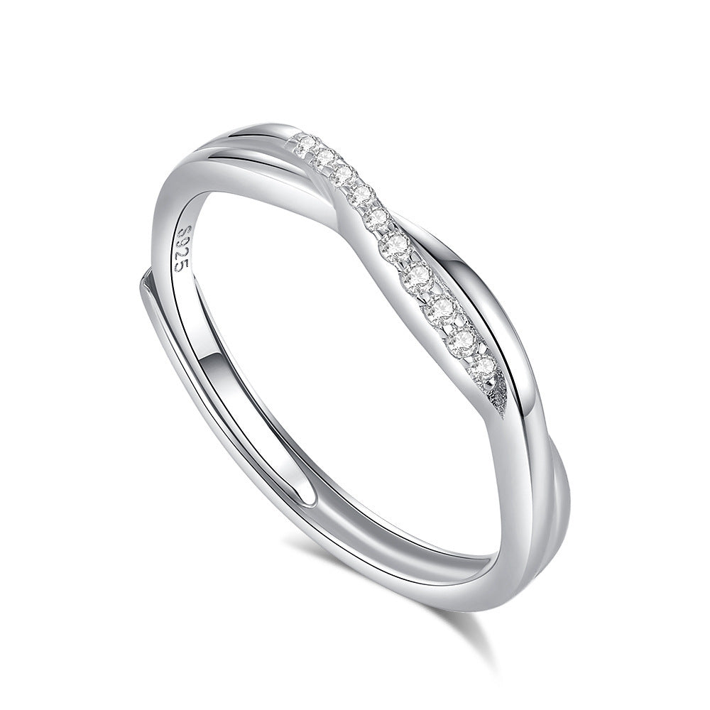 Original Design High Sense S925 Silver Couple Ring
