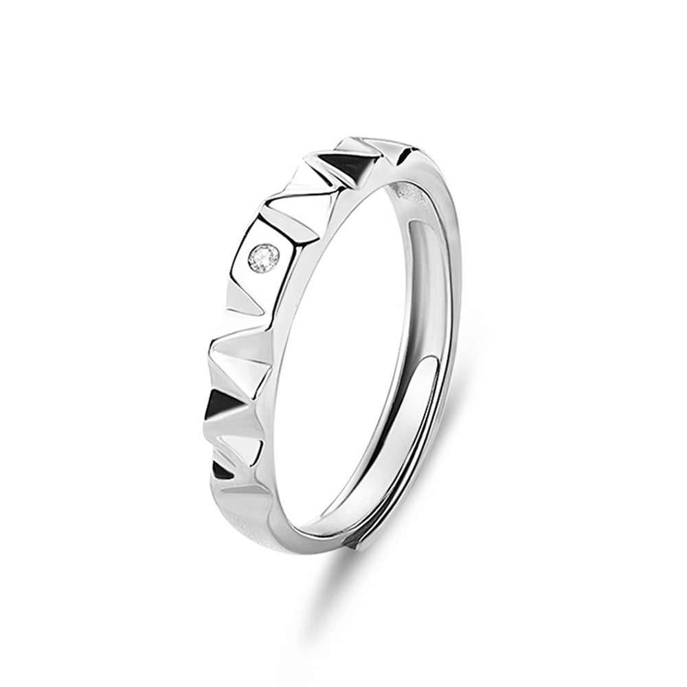 Original Design High Sense S925 Silver Couple Ring