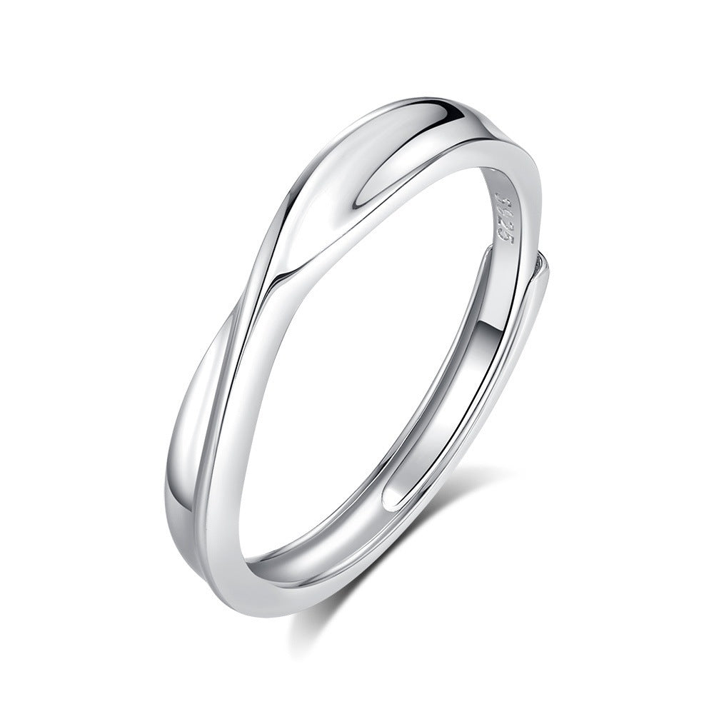 Original Design High Sense S925 Silver Couple Ring