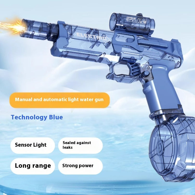 Fire Rat Electric Water Pistol Cool Light Cool Light Full Automatic Water Spray Gun Summer Toy Sports Entertainment Children Gifts AC223