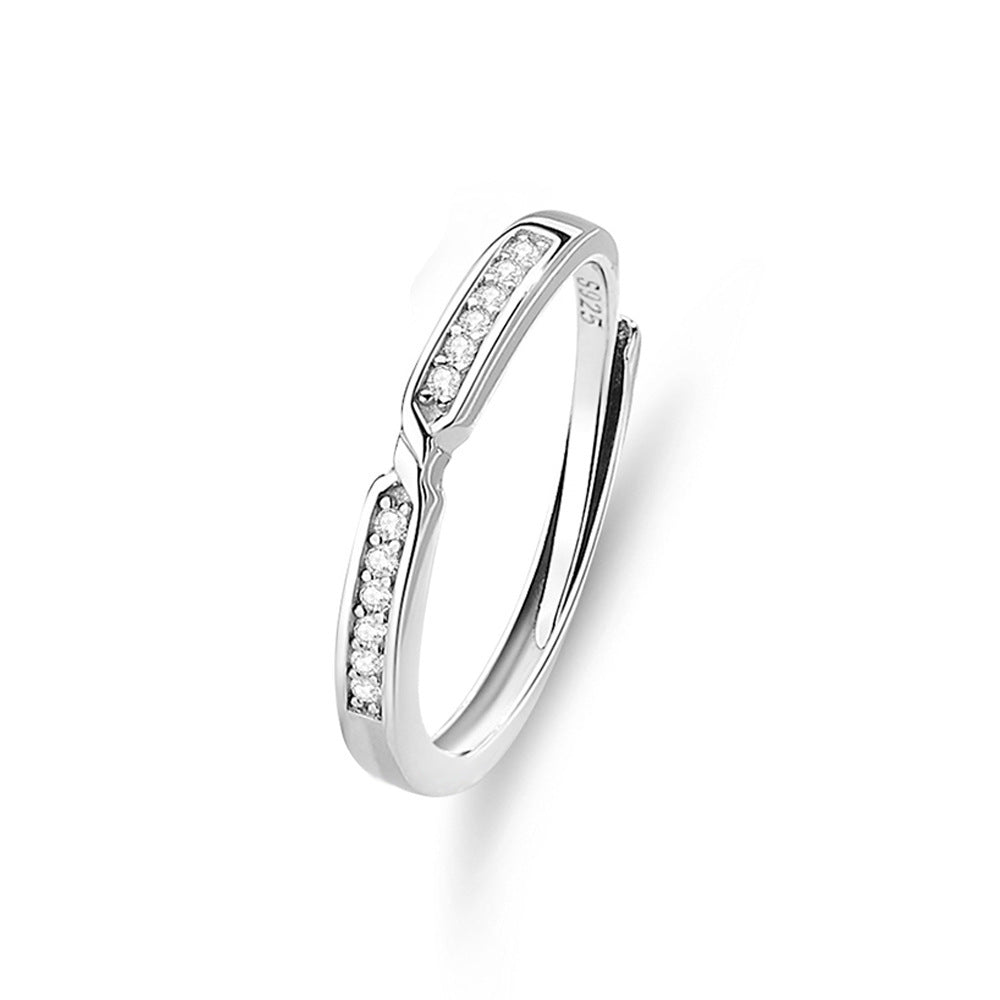 Original Design High Sense S925 Silver Couple Ring