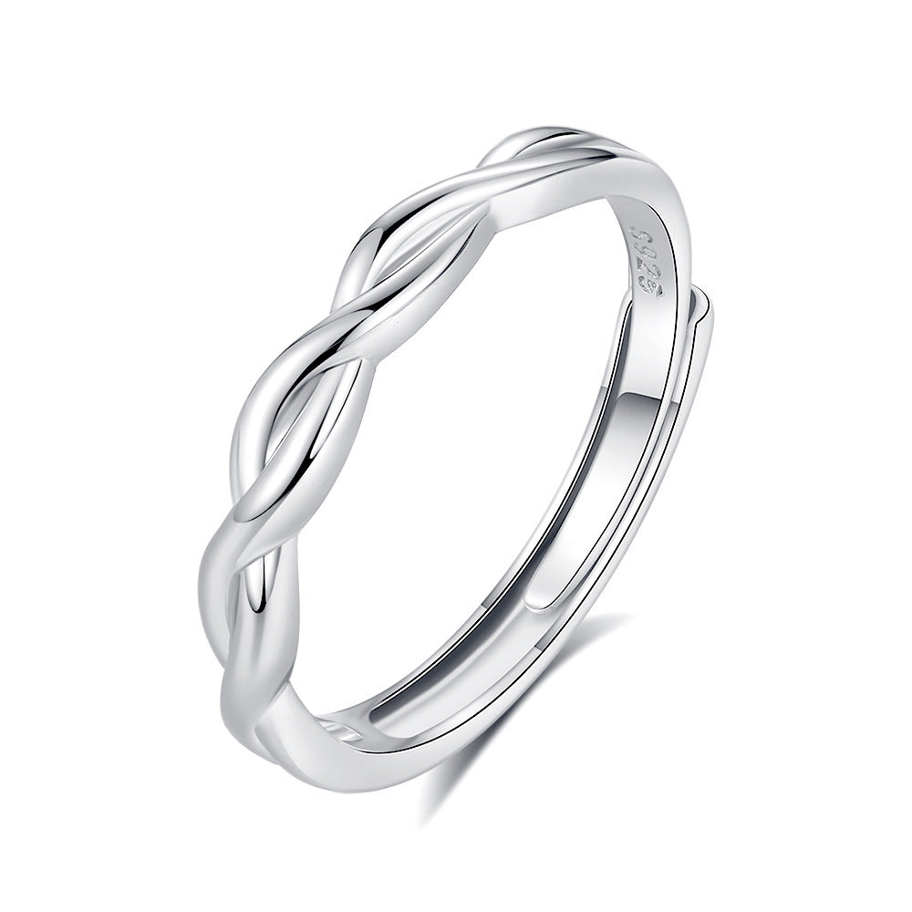 Original Design High Sense S925 Silver Couple Ring