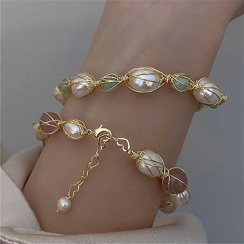 Fashion Simple Natural Freshwater Pearl Bracelet