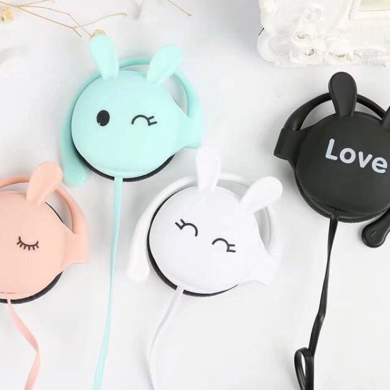 Cartoon hanging sport ear headphones