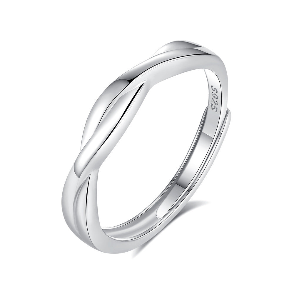 Original Design High Sense S925 Silver Couple Ring