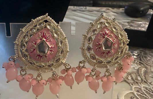 Pink earrings