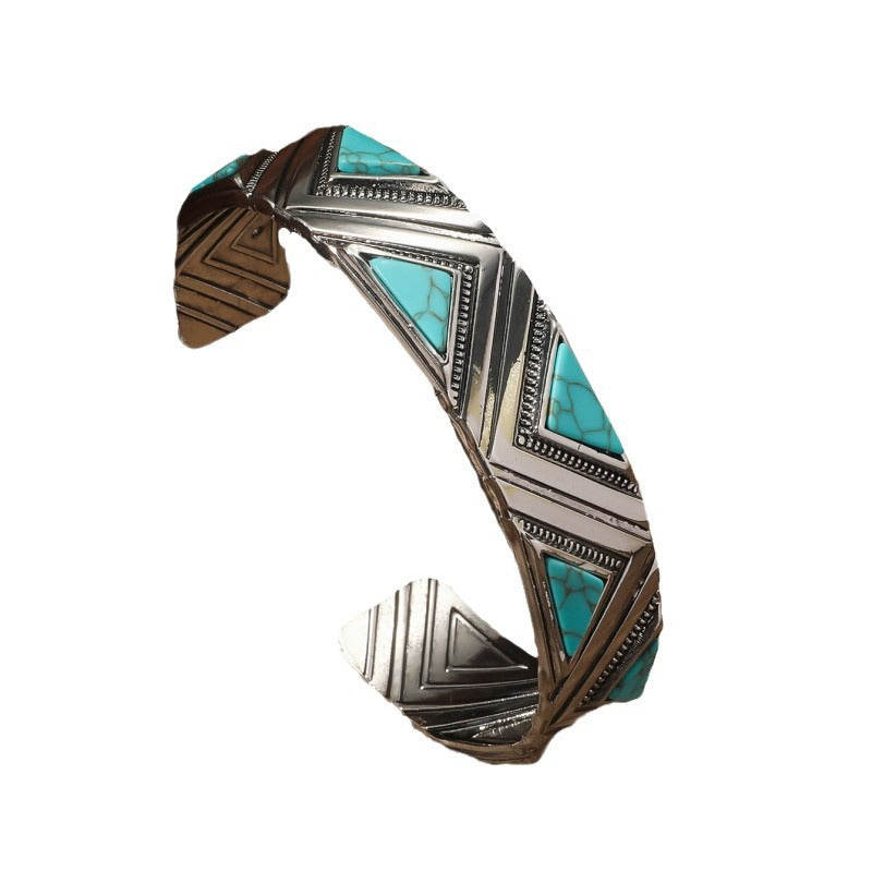 Retro Ethnic Turquoise Bracelet Women's Simple