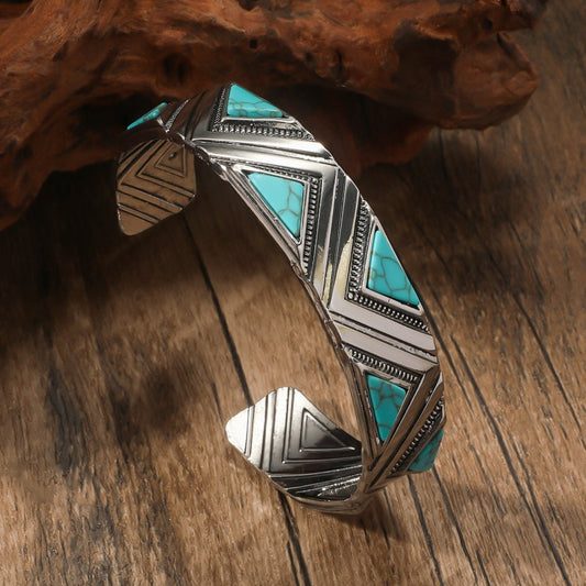 Retro Ethnic Turquoise Bracelet Women's Simple