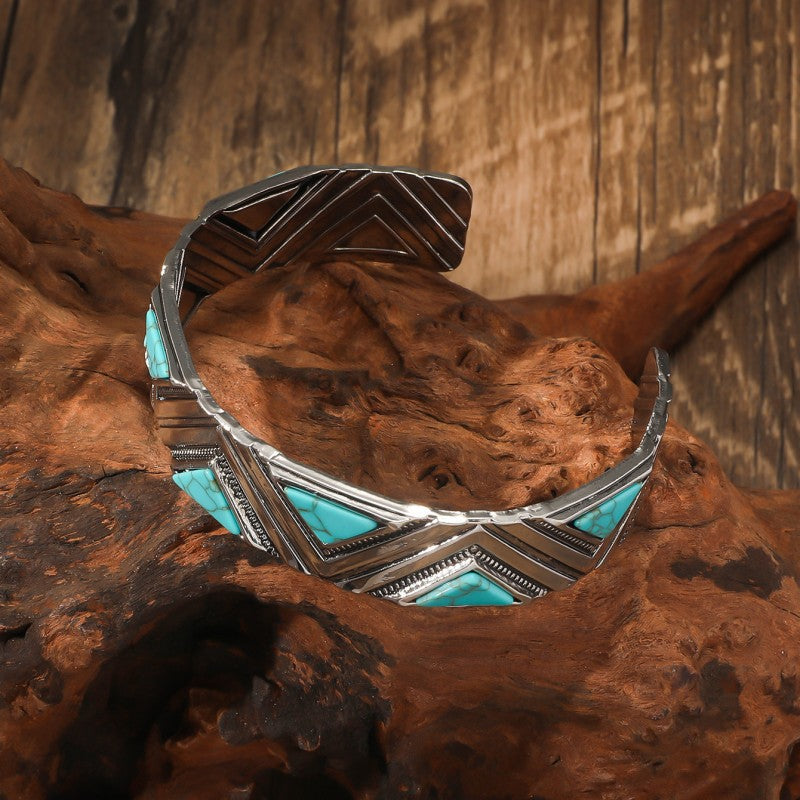 Retro Ethnic Turquoise Bracelet Women's Simple