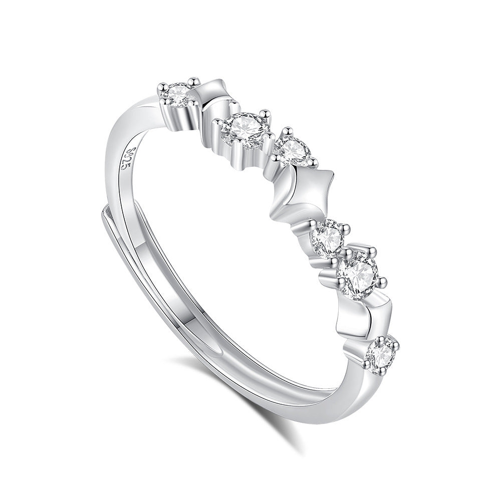 Original Design High Sense S925 Silver Couple Ring