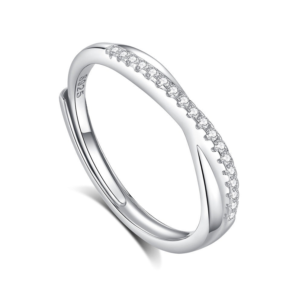 Original Design High Sense S925 Silver Couple Ring