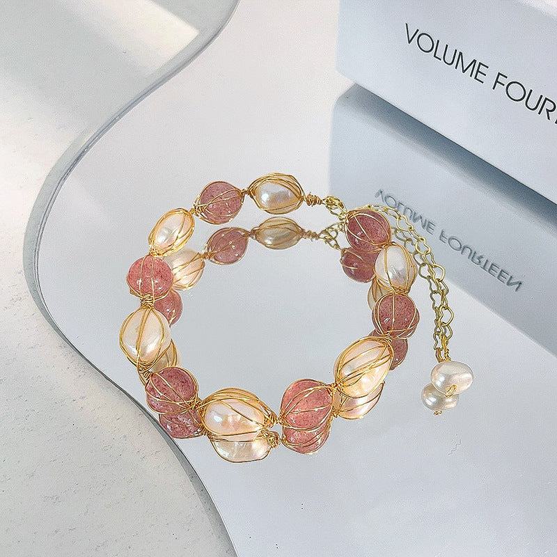 Fashion Simple Natural Freshwater Pearl Bracelet
