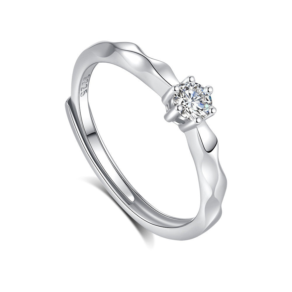 Original Design High Sense S925 Silver Couple Ring