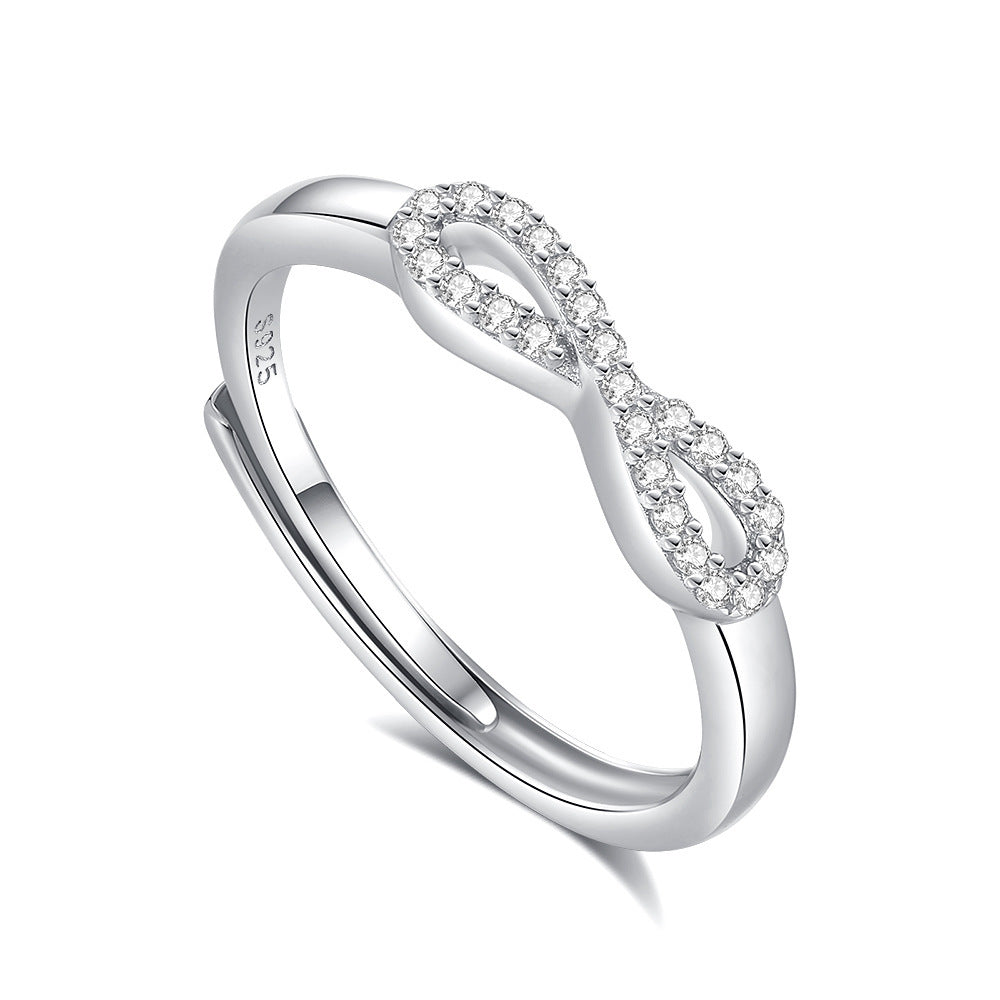 Original Design High Sense S925 Silver Couple Ring