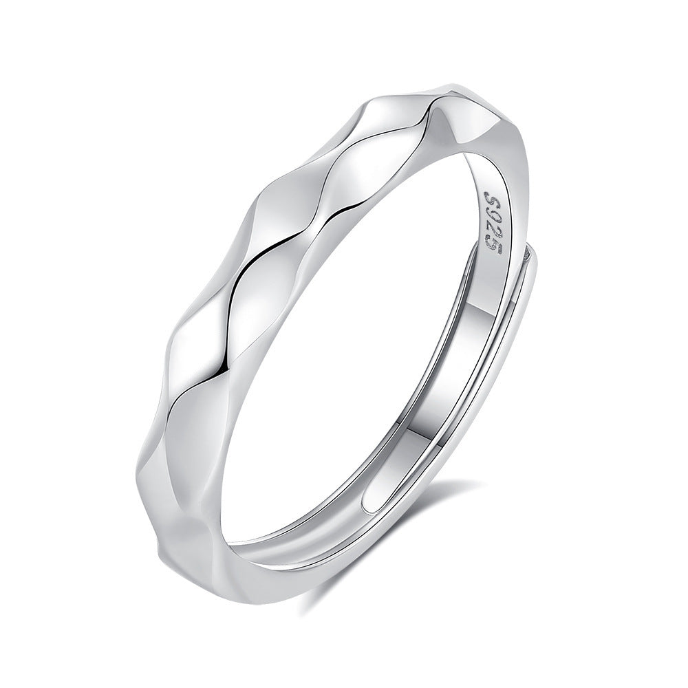 Original Design High Sense S925 Silver Couple Ring