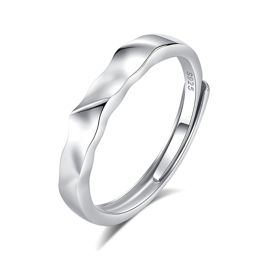 Original Design High Sense S925 Silver Couple Ring