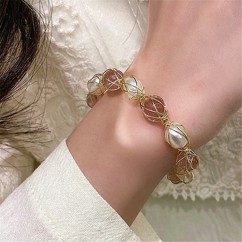 Fashion Simple Natural Freshwater Pearl Bracelet