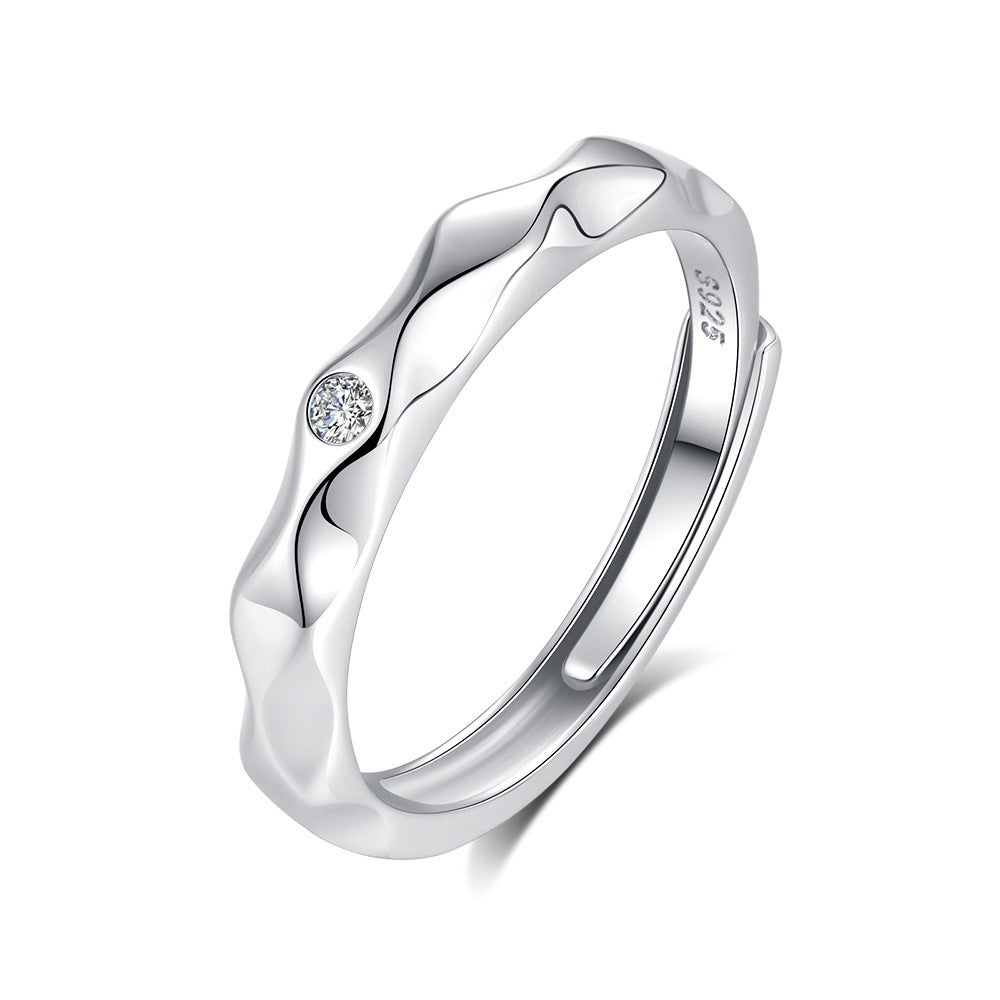 Original Design High Sense S925 Silver Couple Ring