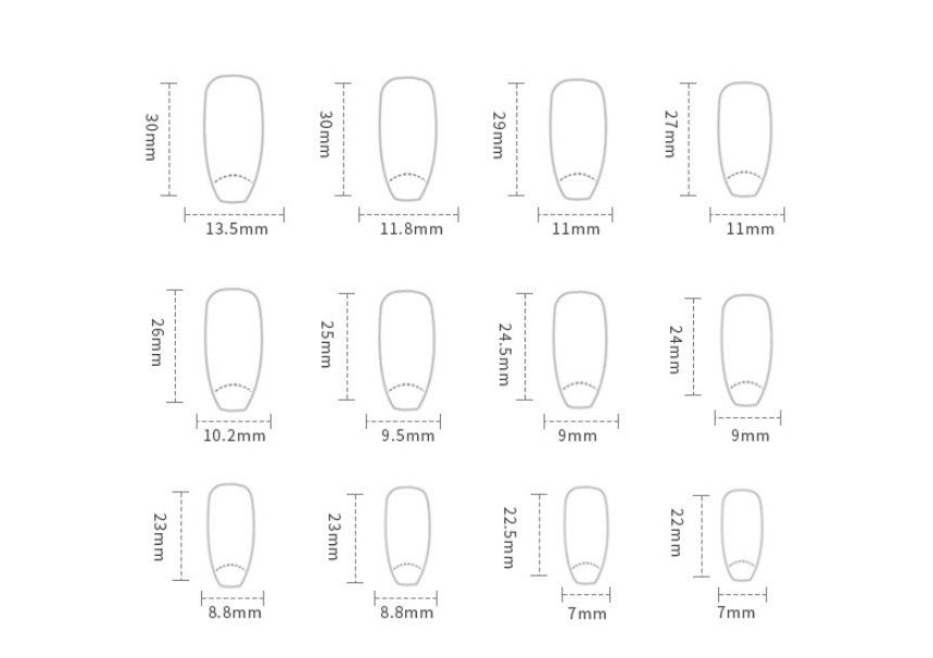 Fake Nails Stars And Moon